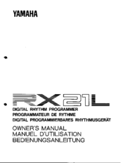 Yamaha RX-21L Owner's Manual
