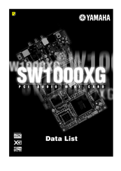 Yamaha SW1000XG Data List