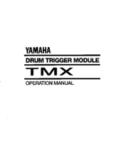 Yamaha TMX User Manual