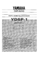 Yamaha YDSP-1 Owner's Manual