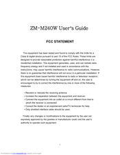 Zalman Trimon ZM-M240W User Manual
