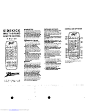 Zenith Allegro MBC100 User Manual