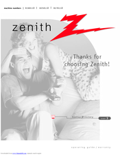 Zenith A27A11D Operating Manual