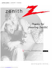 Zenith A25A76R Operating Manual