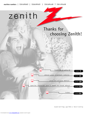 Zenith IQA56M98D Series Operating Manual