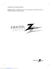 Zenith FE-DV25VE Installation And Operating Manual