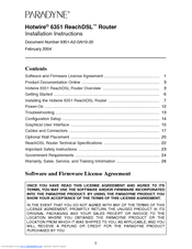 Paradyne 6351 Installation Instructions Manual