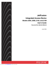Paradyne JetFusion 2108 User Manual