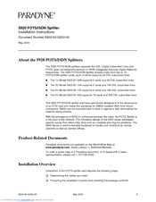 Paradyne 5920 Installation Instructions Manual