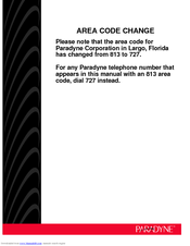 Paradyne 9261 Reference Manual