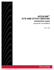 Paradyne ACCULINK 3174 DSU Operator's Manual