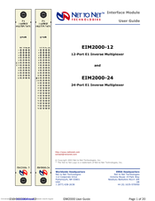 Net to Net Technologies EIM2000-12 User Manual