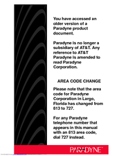 Paradyne 2001 User Manual