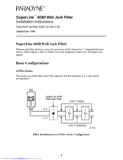 Paradyne Hotwire 6040 Installation Instructions Manual