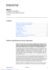 Paradyne MIM-4T1 Installation Instructions Manual
