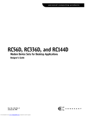 Conexant RC56D Designer's Manual