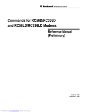 Rockwell RC336D Command Reference Manual