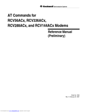 Rockwell RCV336ACx Command Reference Manual