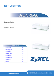ZyXEL Communications Dimension ES-108S User Manual