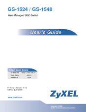 ZyXEL Communications GS-1524 User Manual