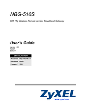 ZyXEL Communications NBG-510S User Manual