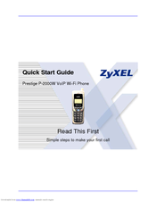 Zyxel Communications Prestige P-2000W Quick Start Manual