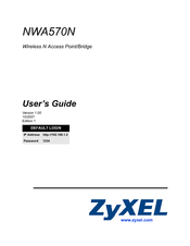 ZyXEL Communications NWA570N User Manual