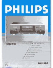 Bedienungsanleitung-Operating Instructions für Philips DCC 900 