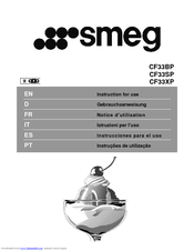 SMEG CF33BP Instructions For Use Manual