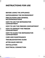 SMEG CR325A7 Instructions For Use Manual