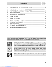 SMEG CS122-6 Instruction Manual
