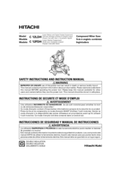 Hitachi C 12LDH Safety Instructions And Instruction Manual