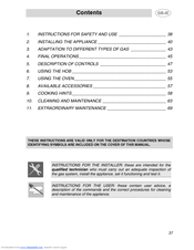 SMEG CSP19-6 Manual