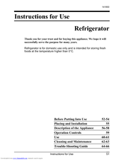 SMEG FL164A Instructions For Use Manual