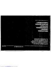 SMEG WA1201.E Instructions For Installation And Use Manual