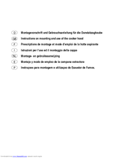 SMEG KSEIR60 Instruction On Mounting And Use Manual