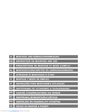 SMEG KSMI960X1 Instruction On Mounting And Use Manual