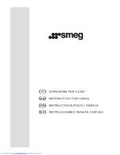 SMEG LSE148AS Instructions For Using Manual