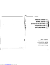 SMEG SEP803EB1 Instructions For Use Manual