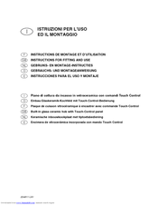 SMEG SE2664TCX Instructions For Fitting And Use