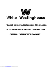 White-Westinghouse WCV100A Instruction Booklet