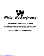 White-Westinghouse WCV210A Instruction Booklet