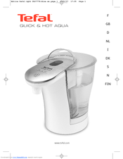 TEFAL QUICK & HOT AQUA User Manual