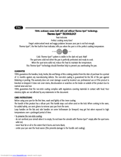 TEFAL JAMIE OLIVER INDUCTION Manual