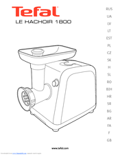 TEFAL LE HACHOIR 1800 Manual