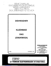 THOMSON Kleenmaid DW2 Service Manual