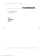 THOMSON BOT63PXD User Manual