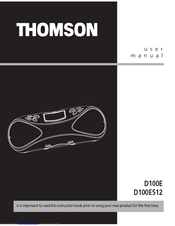THOMSON D100E512 User Manual