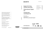 Sony HDR-GW77V Operating Manual