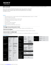 Sony RDH-GTK33iP Specifications